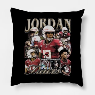 Jordan Travis College Vintage Bootleg Pillow