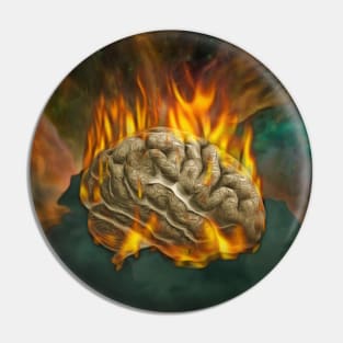 Burning mind Pin