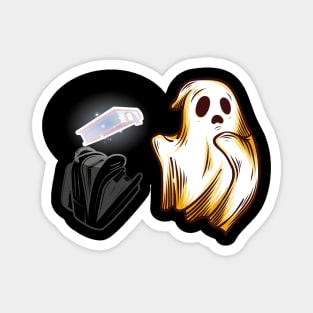 Read more books Cute horror Ghosts Read more boooooks Halloween Magnet