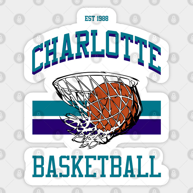Varsity Style Charlotte Basketball - Charlotte Hornets - Sticker