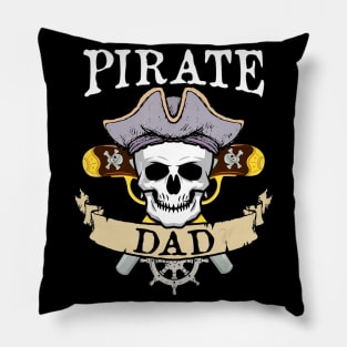 Pirate Dad Halloween Matching Family Costume Gift Pillow