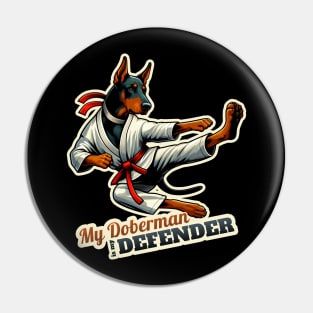 Karate Doberman Pin