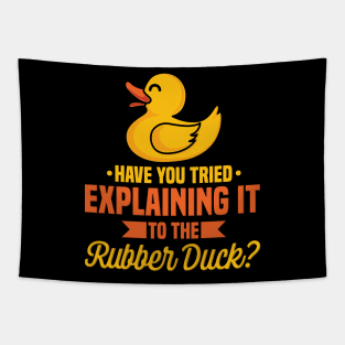 Have You Tried Explaining It To The Rubber Duck Tapestry