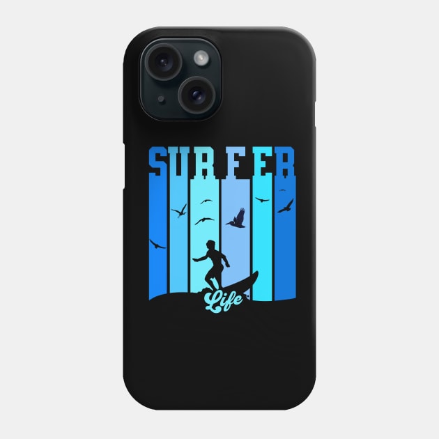 Surfer Love Phone Case by Nicoart2077