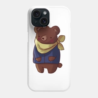 Cute grizzly bear illustration Phone Case