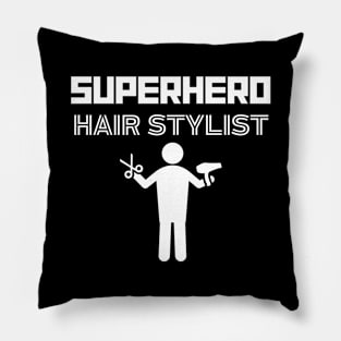 Superhero Hairstylist Pillow