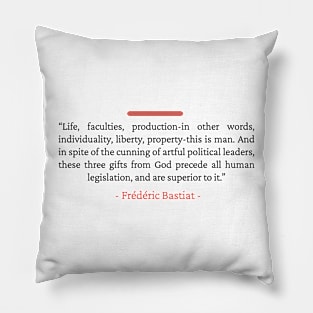 Bastiat on Life Faculties and production Pillow