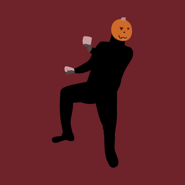 Dancing pumpkin man by Cat Bone Design