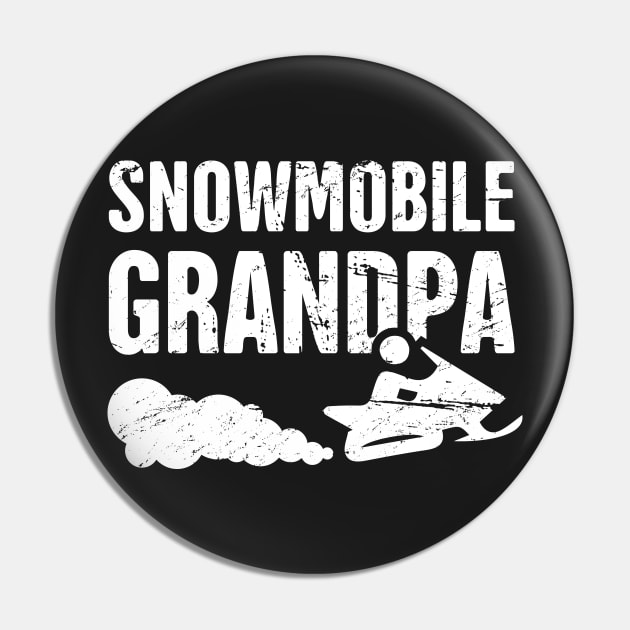 Snowmobile Grandpa Pin by MeatMan