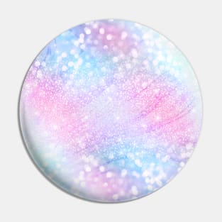 Magical Iridescent Glitter Sparkles Pink Girly Design Pin