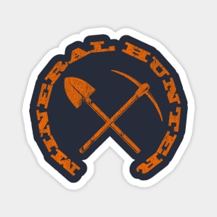 Mineral Hunter - Orange Logo Distressed Magnet