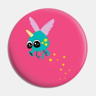 Unicorn fly Pin