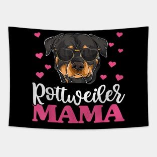 Cute Rottie Rottweiler Mama Shirt, Mothers Day Dog Mom Tapestry