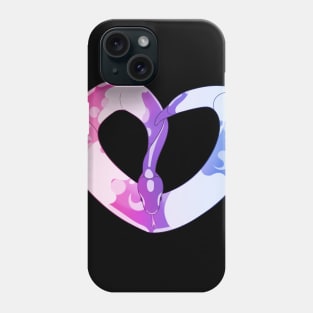 Ball Python Heart (Bi Pride Design) Phone Case