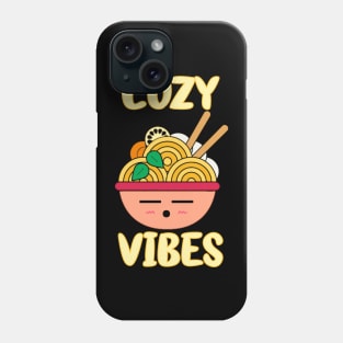 Cozy Vibes with Ramen Noodles for Umami Comfort Food Phone Case