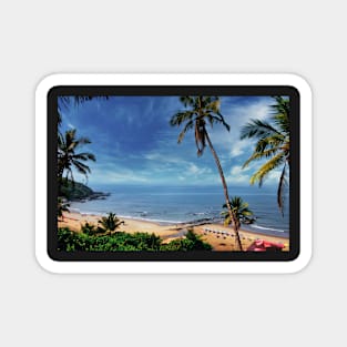 Dreamy Beach & Palm Trees Magnet