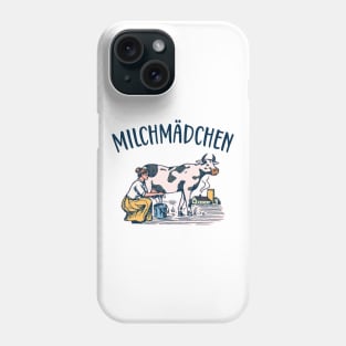 Milchmädchen Molkerei retro Phone Case