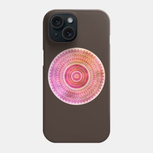 Watercolro Mandala pink orange Phone Case