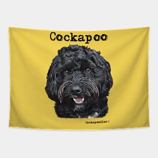 Black Cockapoo / Spoodle and Doodle Dog Tapestry