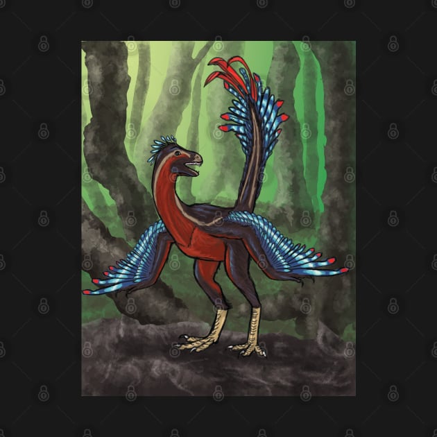 Incisivosaurus (a type of feathered dinosaur) by ParacosmaInk