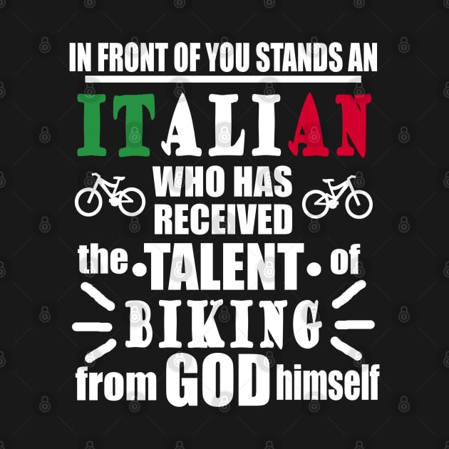 Italian Biking Downhill Cycling Gift by FindYourFavouriteDesign