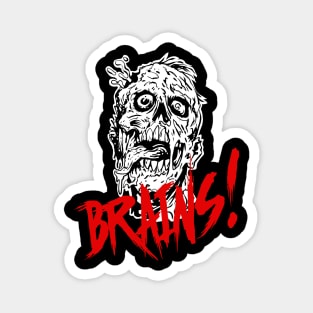 Brains Zombie Magnet