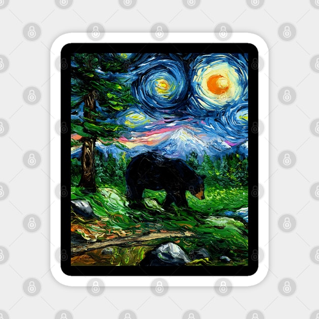 Smoky Mountain Night Magnet by sagittariusgallery