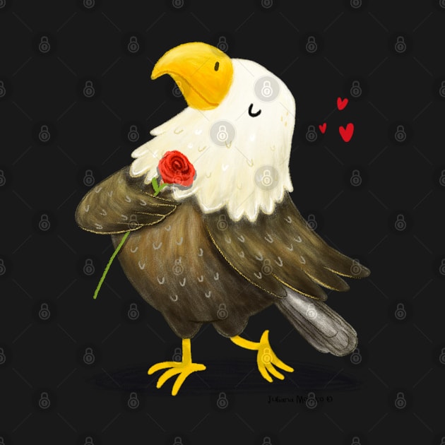 Bald Eagle Bird in love by julianamotzko