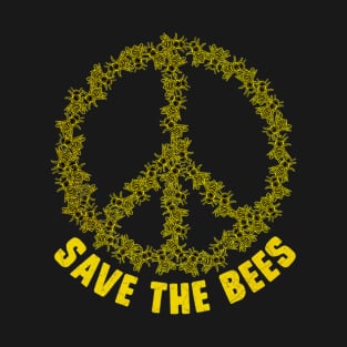 Save The Bees Peace Sign Honey Bee T-Shirt