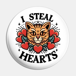 I Steal Hearts Pin