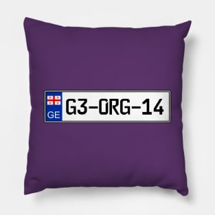 Georgia (country) car license plate Pillow