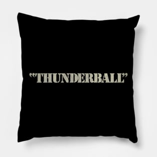 Thunderball Vintage Pillow