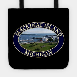 Mackinac Island and Harbor in Michigan Tote