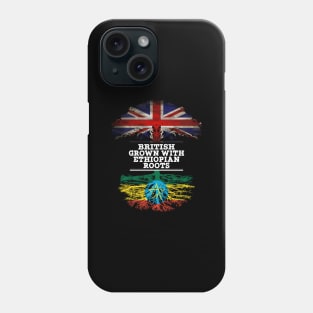 British Grown With Ethiopian Roots - Gift for Ethiopian With Roots From Ethiopia Phone Case