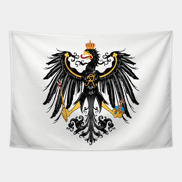 Prussia - Vintage Style Coat of Arms Eagle Design Tapestry by DankFutura