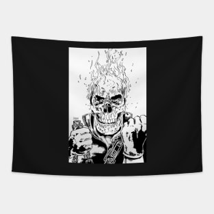 Skull hellfire Tapestry