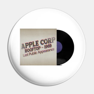 RETRO VINYL APPLE ROOFTOP 60s Pin