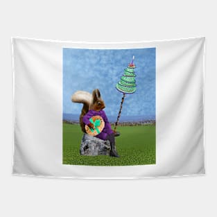 Party Squirrel Tapestry