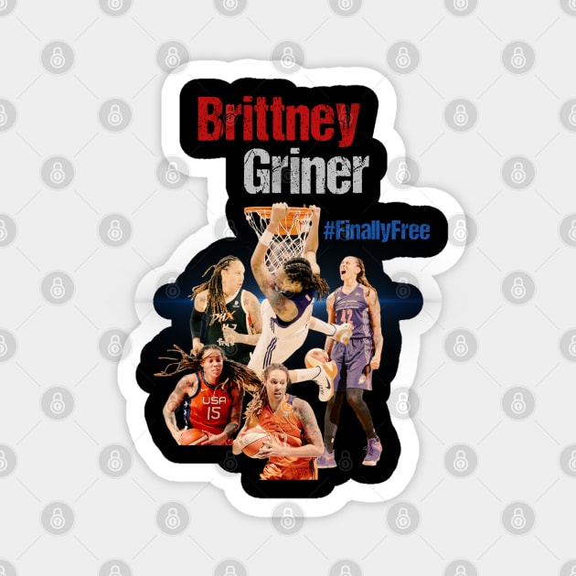 Brittney Griner vintage gear Magnet by WPB Sports shop