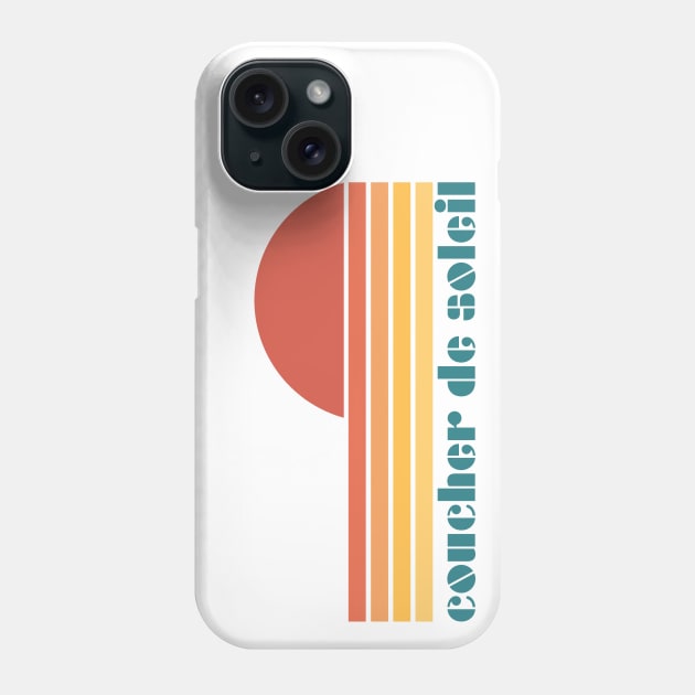 Sunset - Coucher de Soleil Phone Case by Belcordi