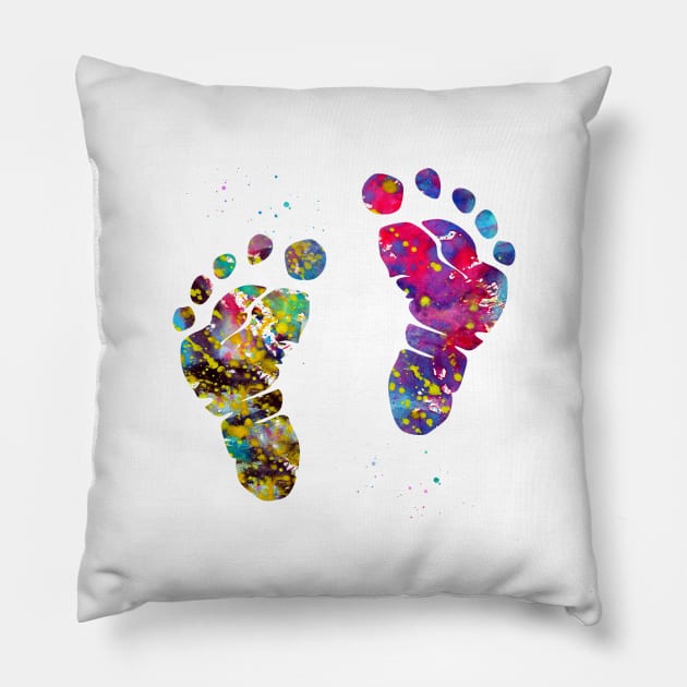 Baby feet Pillow by erzebeth