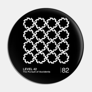 Level 42 / Minimalist Graphic Artwork Design Pin