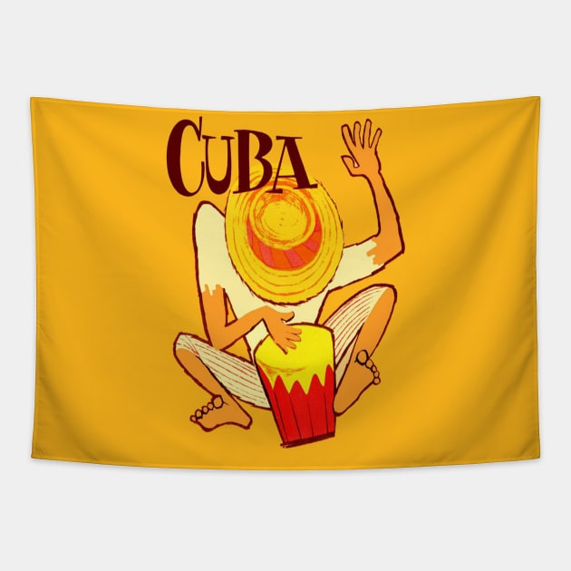 Cuba Tapestry by retrorockit