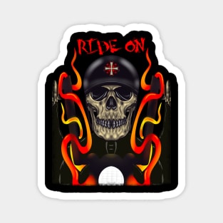 Biker skull Magnet