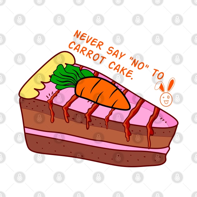 Never Say "No" To Carrot Cake. by Motivation sayings 