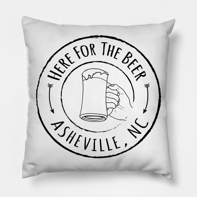 Asheville Beer - BO 06 Pillow by AVL Merch