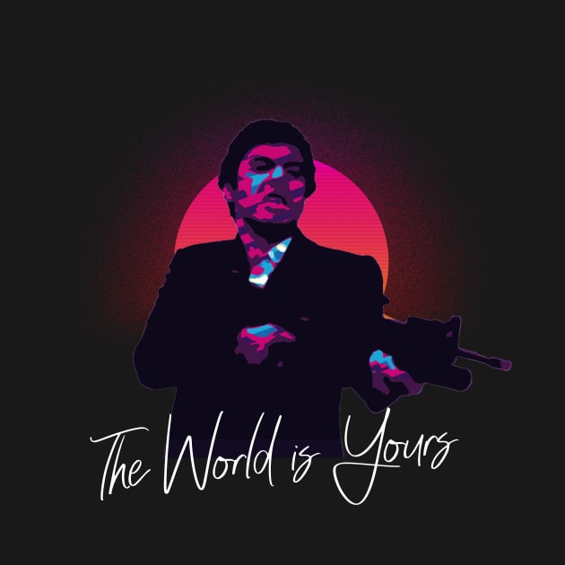 Retrowave Scarface 80s by Mollie