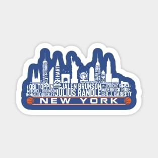 New York Basketball Team 23 Player Roster, New York City Skyline Magnet