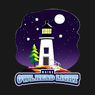 Owl Head Lighthouse T-Shirt