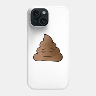 Pensive Poop Emoji Phone Case